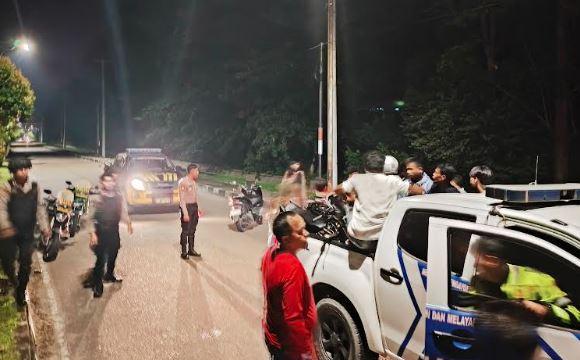 Razia Balap Liar, Wakapolres Kuansing Ditabrak hingga Patah Kaki