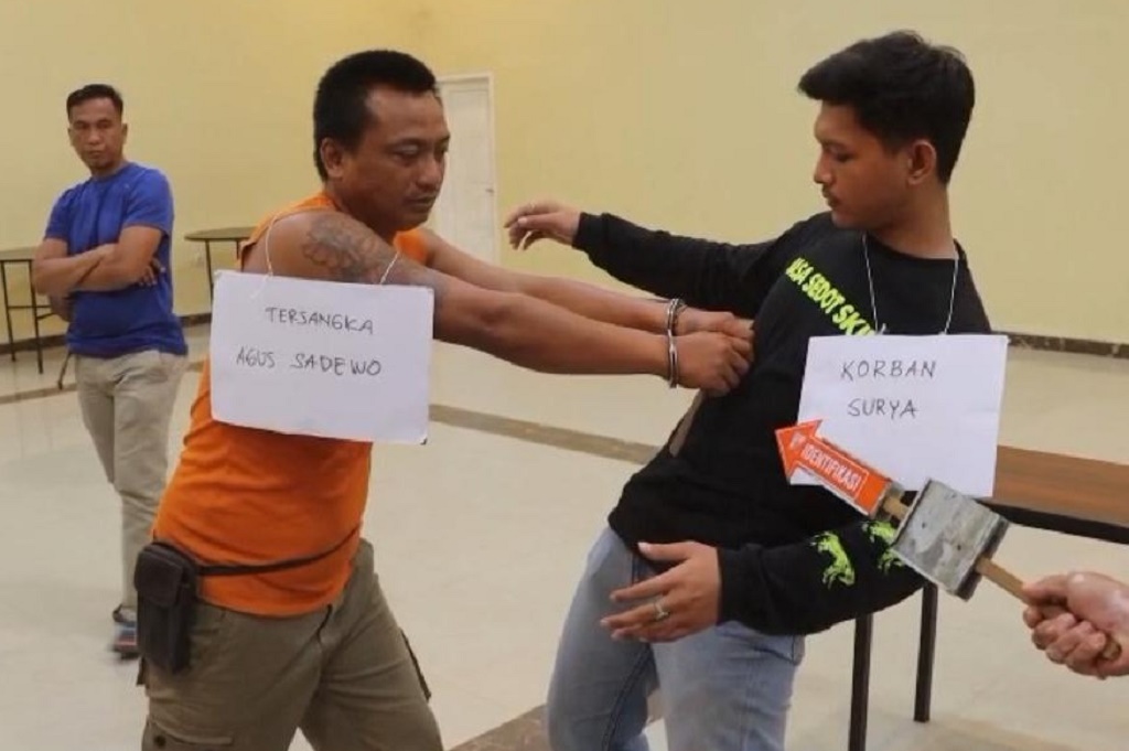 Polisi Gelar Prarekonstruksi Pembunuhan, Pemicu Kerusuhan di Lampung Tengah