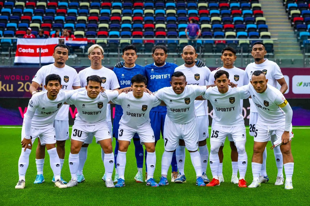Timnas Minifootball Indonesia Dukung Program Makanan Bergizi Gratis: Tubuh Kuat, Pikiran Fokus