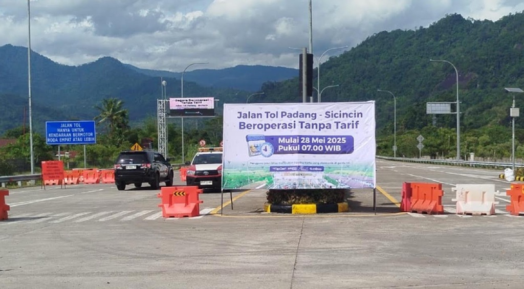 Jalan Tol Padang-Sicincin Mulai Beroperasi Hari Ini, Gratis!