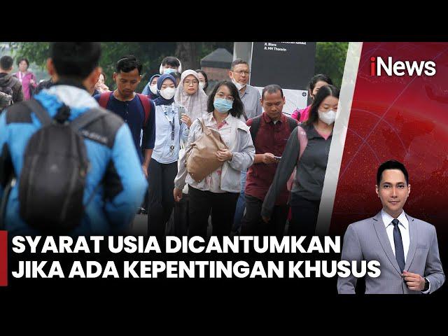 Menteri Ketenagakerjaan Buka-bukaan soal Penghapusan Syarat Usia Kerja