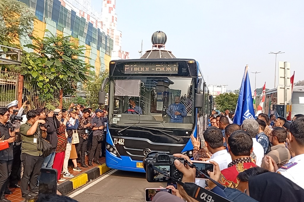 Hore! Pramono Resmikan Rute Baru Transjabodetabek Blok M-Bogor