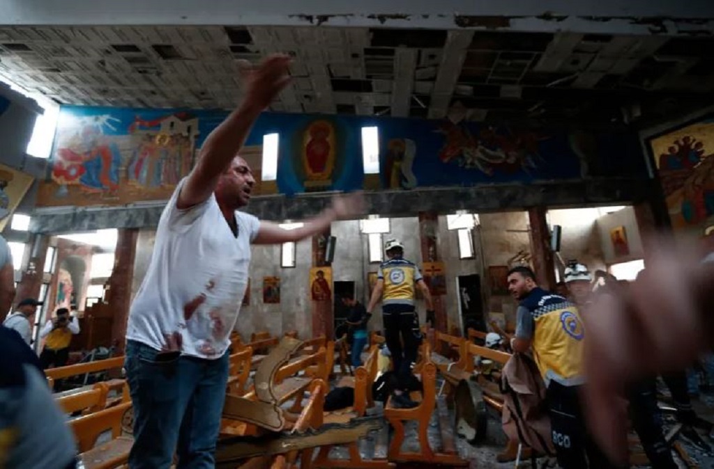 Gereja Diserang Bom Bunuh Diri di Suriah saat Ibadah Minggu, 22 Orang Tewas