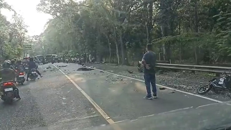 5 Kendaraan Kecelakaan Beruntun di Jalur Jogja-Wonosari, 1 Orang Tewas 2 Luka-Luka