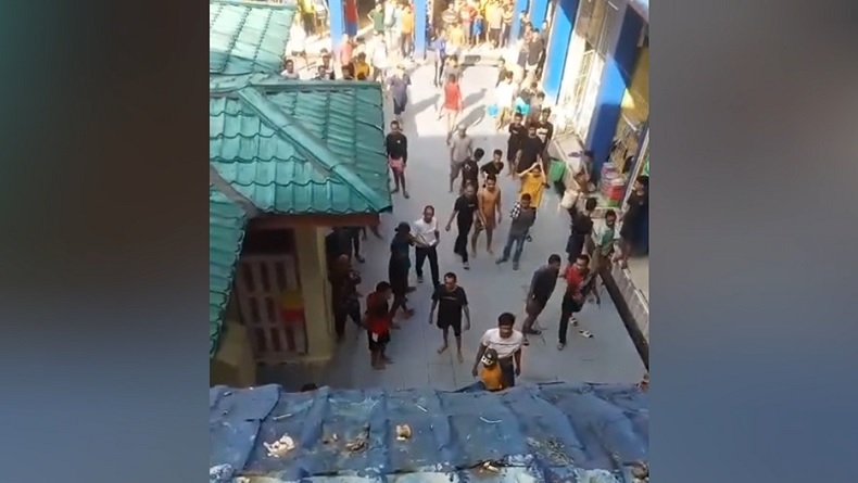 Viral Video Narapidana Lapas Baubau Dianiaya Petugas Berujung Kericuhan