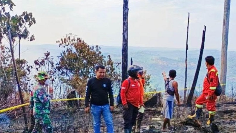 40 Hektare Hutan Lindung Bukit Suligi Terbakar, Pemadaman Terkendala Medan Ekstrem