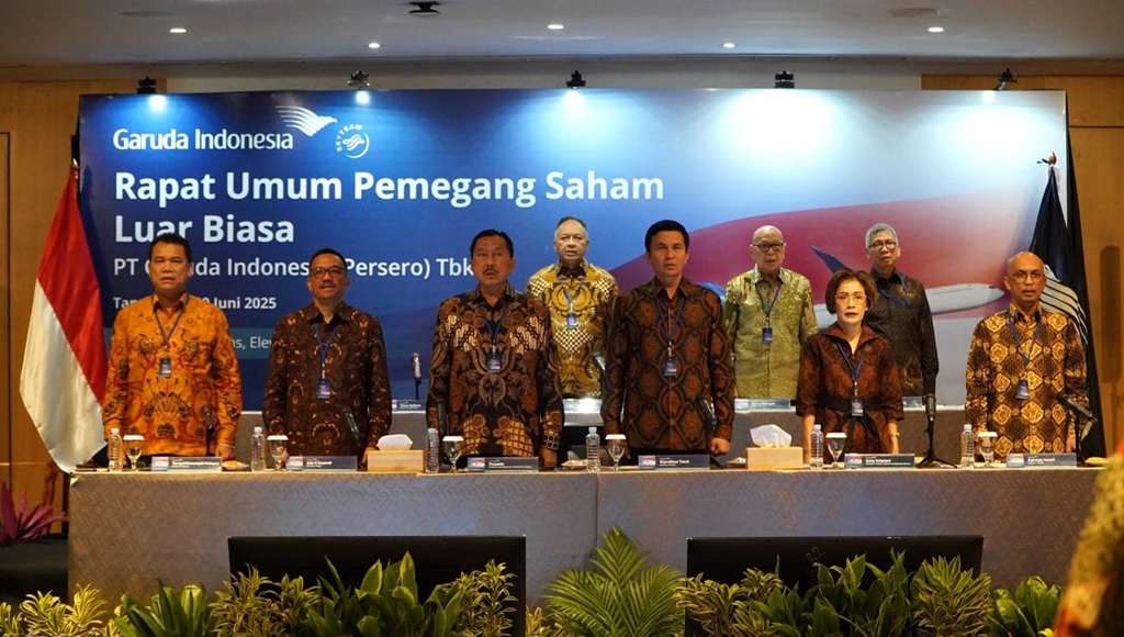 RUPSLB Garuda Indonesia Rombak Jajaran Direksi dan Komisaris, Ini Susunan Terbarunya