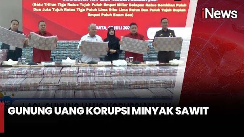 Penampakan Uang Rp1,3 Triliun Disita Kejagung terkait Kasus CPO