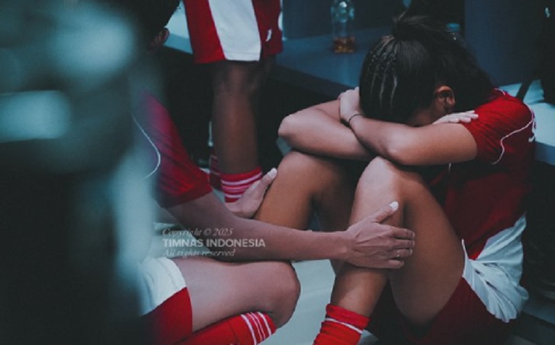 Pemain Timnas Putri Indonesia Menangis usai Dilibas Pakistan, Ruang Ganti Penuh Haru