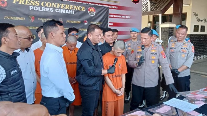 Usai Pesta Miras, Geng Motor di Cimahi Keroyok Warga Gunakan Sajam hingga Terluka Parah