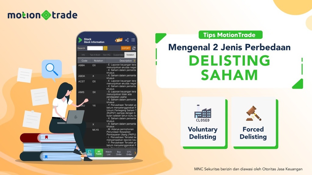 Yuk Kenali 2 Jenis Perbedaan Delisting Saham ala MotionTrade