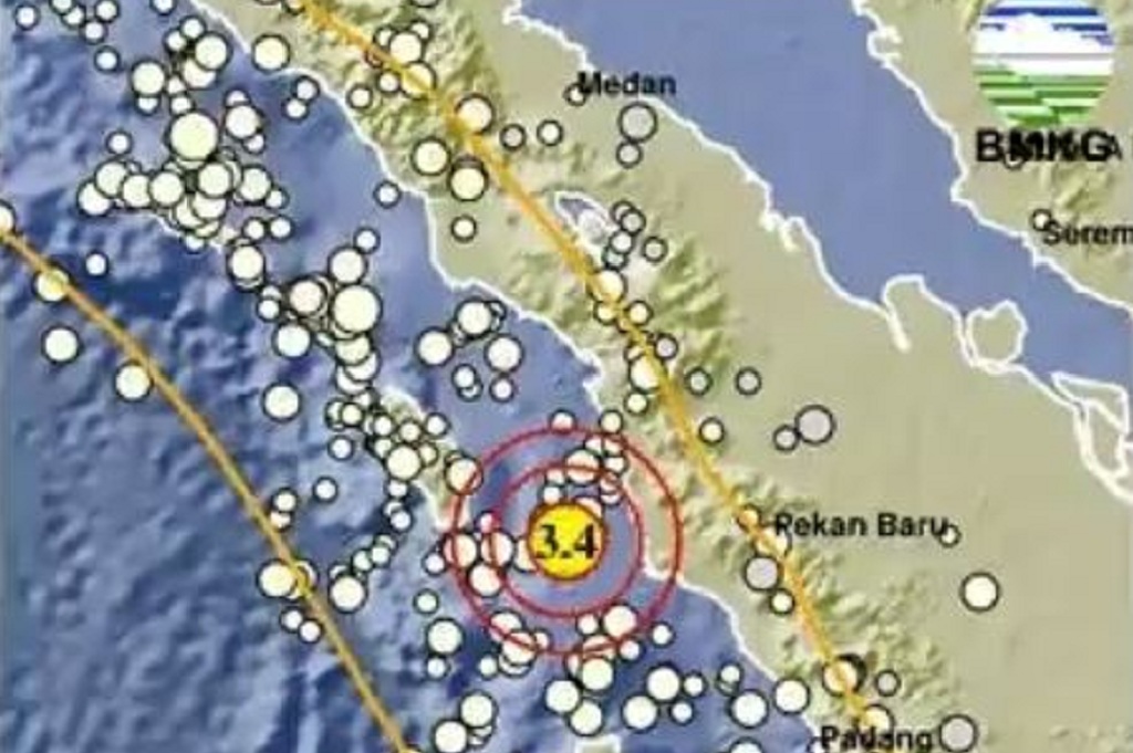 Gempa Bumi Terkini Magnitudo 3,4 Guncang Nias Selatan Sumut
