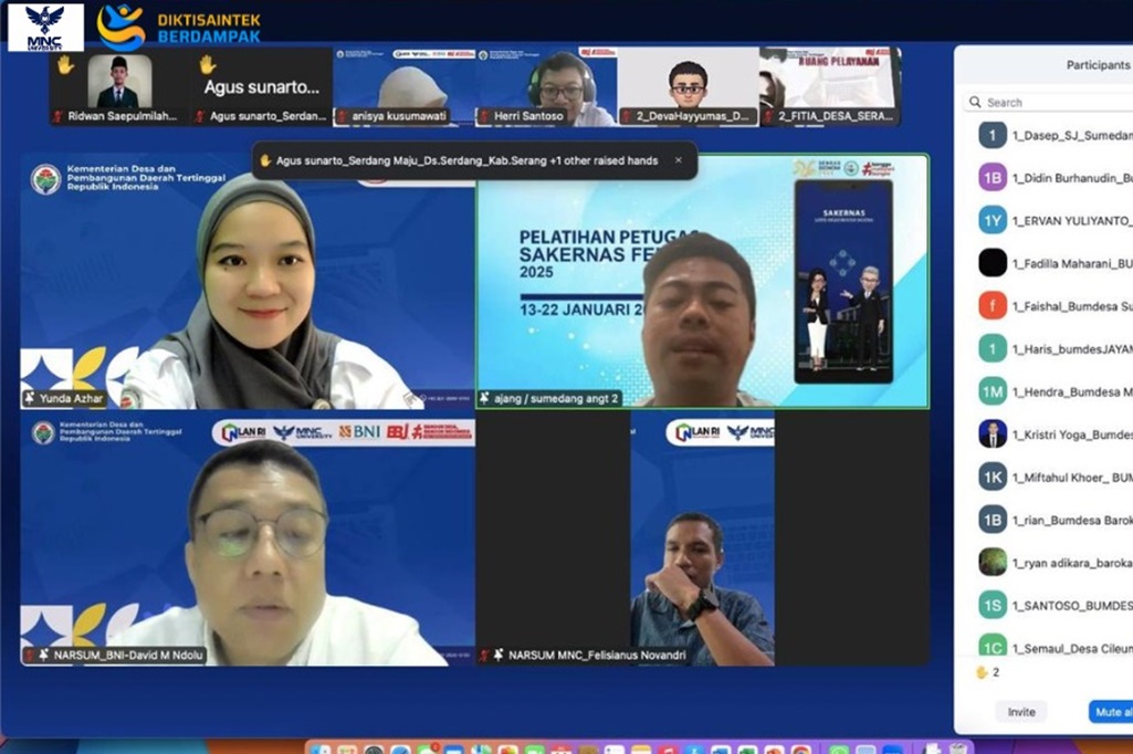 MNC University dan Kemendes PDT Gelar Pendampingan Digital untuk BUM Desa