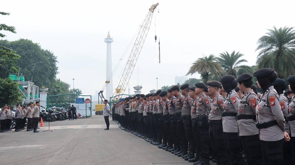 452 Polisi bakal Amankan Demo di DPR Hari Ini