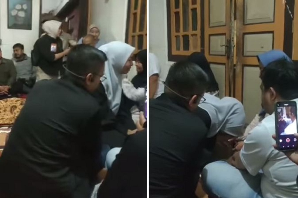 Tangis Pecah Putri Karlina, Bersimpuh di Hadapan Keluarga Korban Tragedi Pernikahannya!