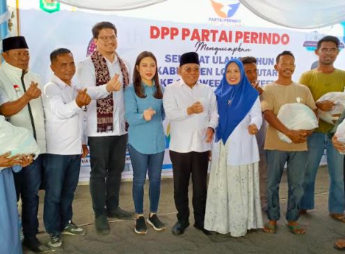 Sambangi Warga Lombok Utara, Ketum Perindo Angela Tanoesoedibjo Komitmen Bantu UMKM
