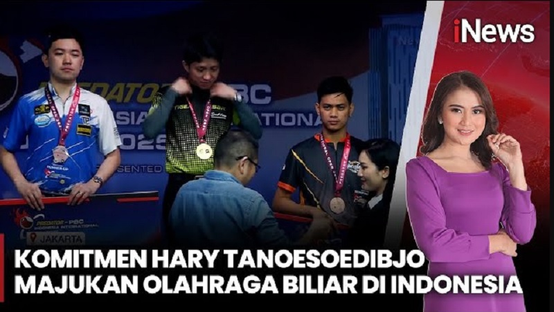 Komitmen Hary Tanoesoedibjo Majukan Olahraga Biliar Indonesia