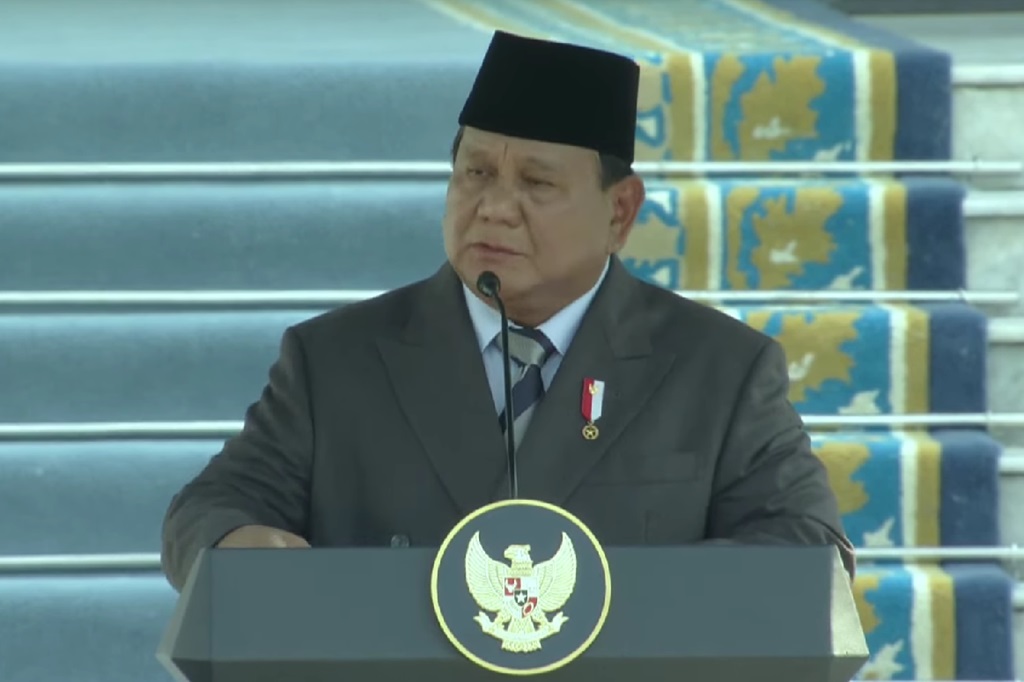 Prabowo Sebut TNI-Polri Tiang Tegaknya RI, Benteng Terakhir Kemerdekaan