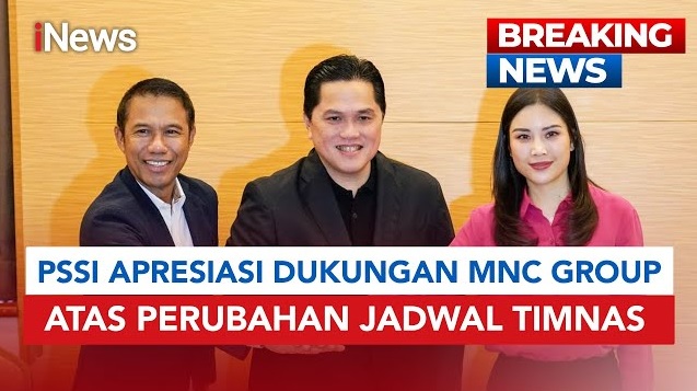 Erick Thohir Apresiasi Dukungan Angela Tanoesoedibjo dan MNC Group untuk Timnas Indonesia