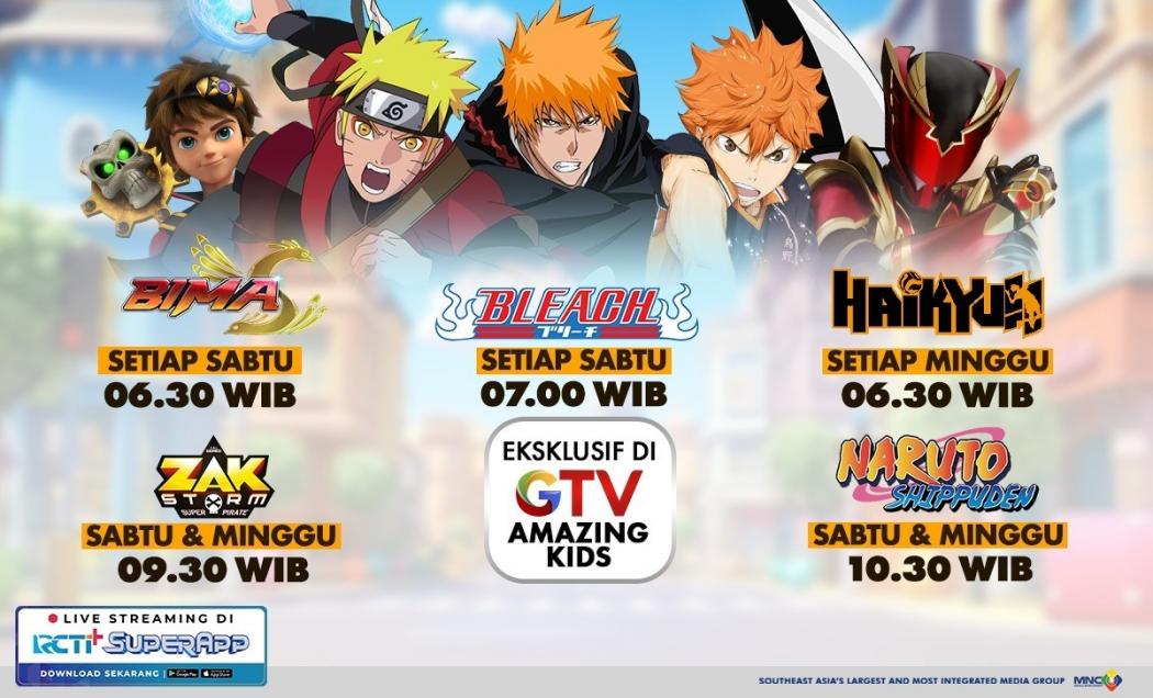 Deretan Anime Seru Setiap Sabtu dan Minggu Hanya dI GTV!