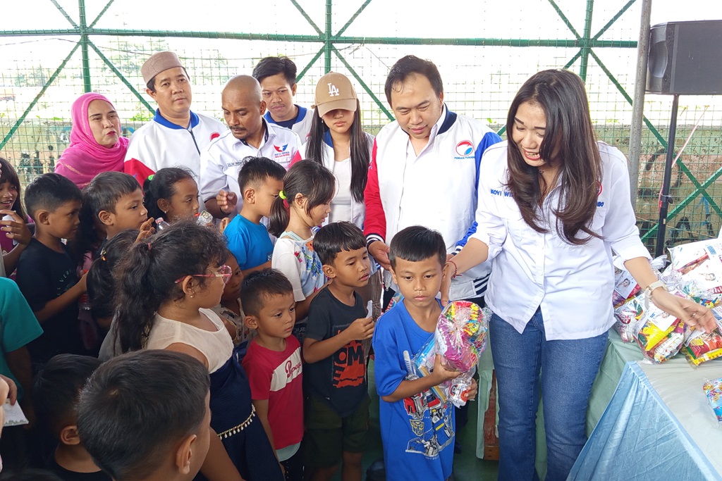 Pemuda Perindo Rayakan Hari Anak Nasional Bareng Warga Petamburan Jakpus