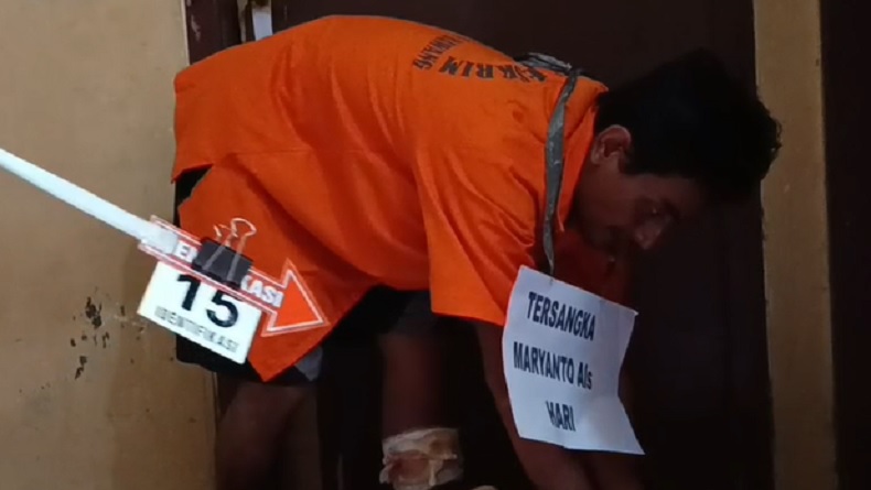 Polres Tulang Bawang Gelar Pra Rekonstruksi Pembunuhan dan Pemerkosaan Bocah Perempuan