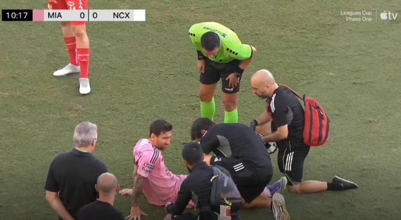 Lionel Messi Cedera Serius saat Inter Miami Vs Necaxa? Penonton Terdiam
