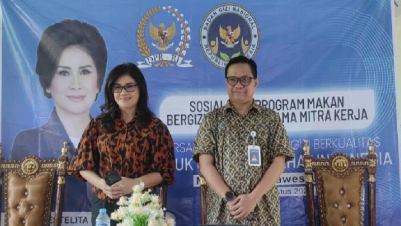 Sosialisasi Program MBG di Minahasa, Ketua Komisi IX DPR Ingatkan Pola Hidup Sehat 