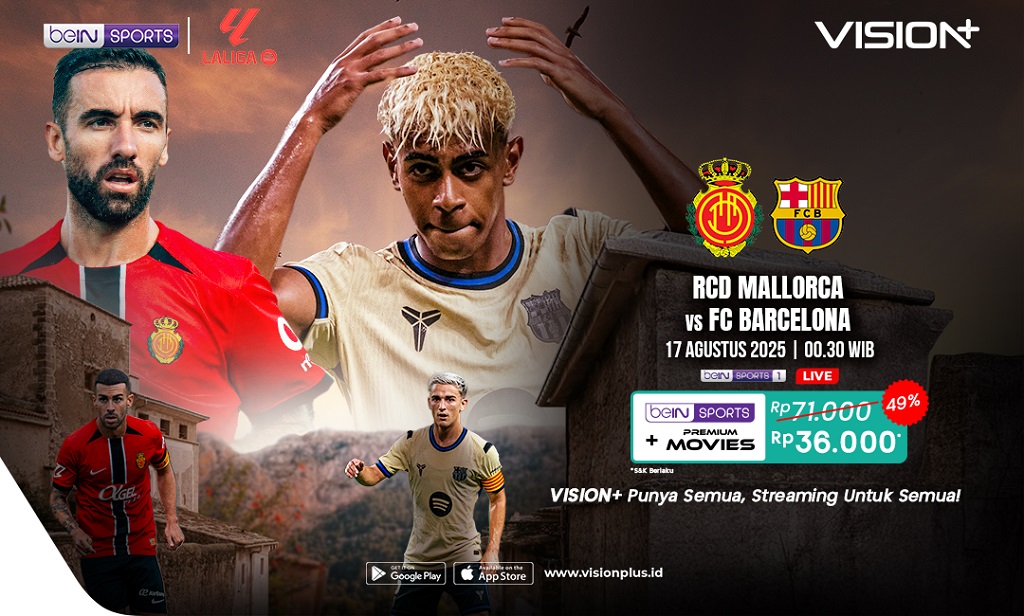 Link Live Streaming Real Mallorca vs Barcelona, Duel Seru Pekan Perdana Liga Spanyol 2025-2026
