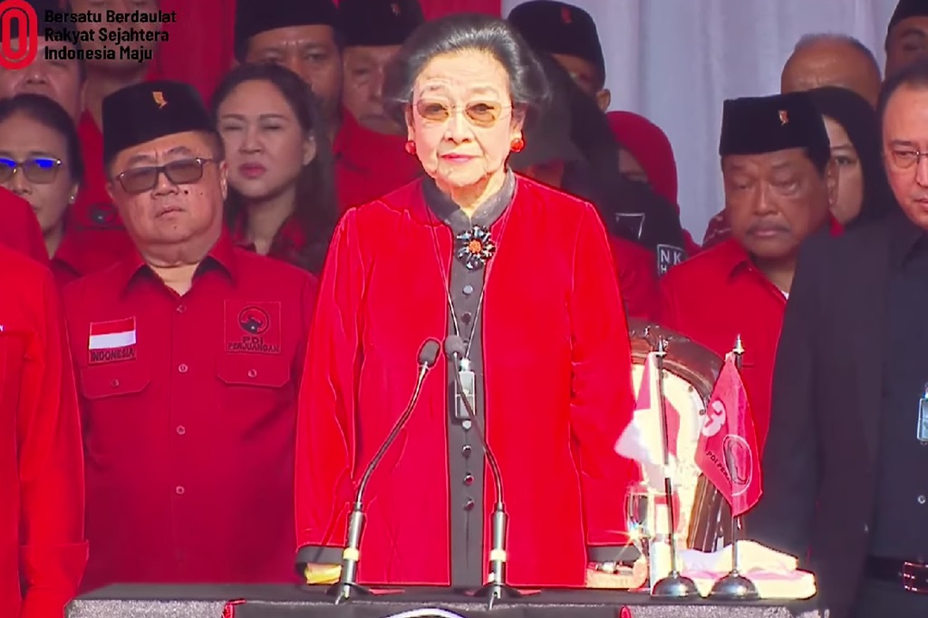Megawati Pimpin Upacara HUT ke-80 RI di Sekolah Partai PDIP Jaksel