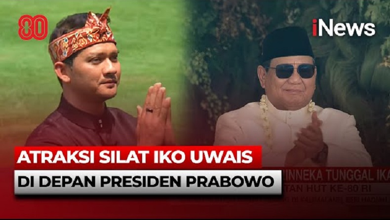 Sangar! Iko Uwais Unjuk Kebolehan Silat di Hadapan Prabowo