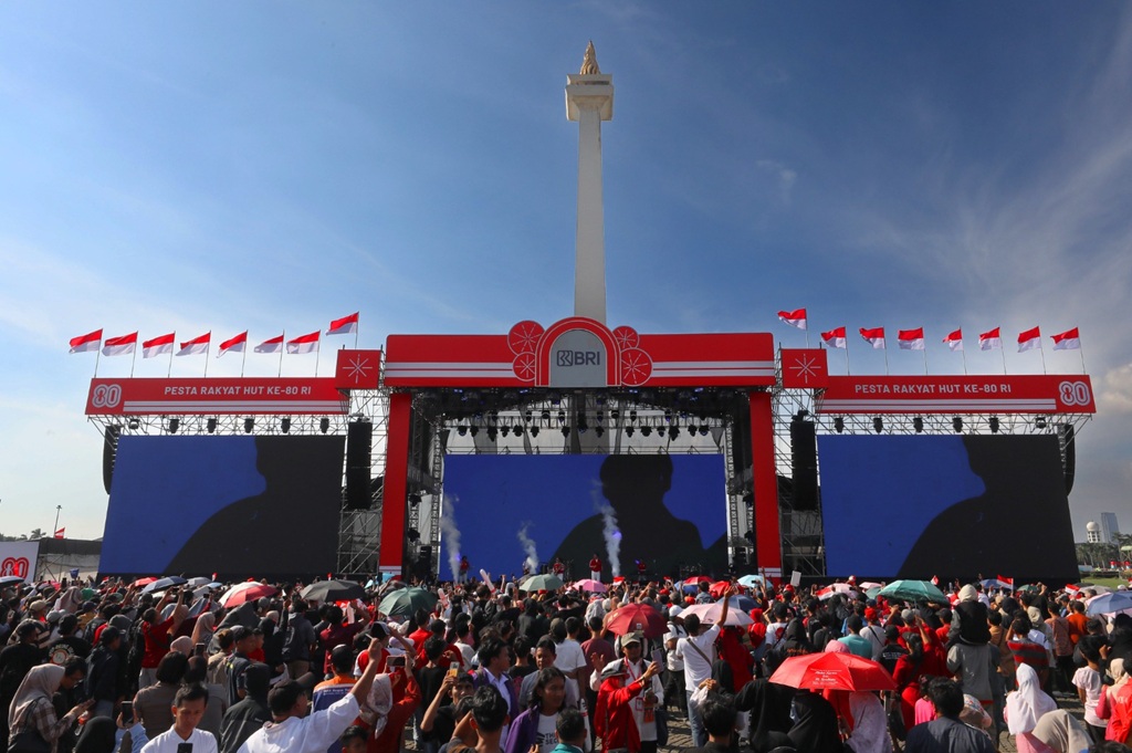 BRI Sukseskan Pesta Rakyat dan Karnaval HUT ke-80 RI, Gelar Panggung Hiburan di Monas
