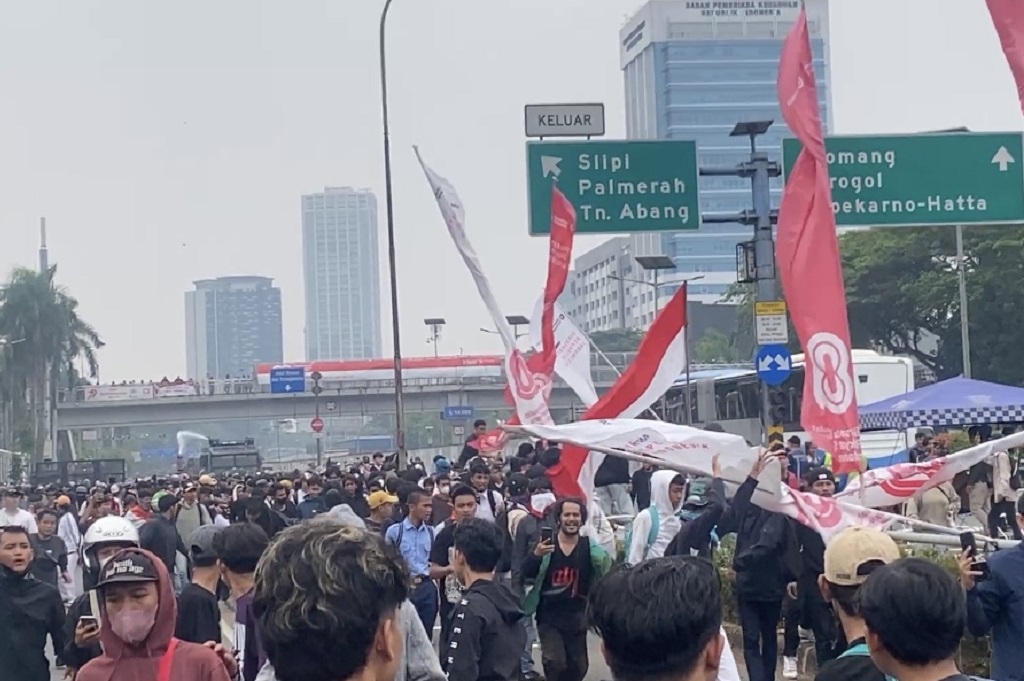 Polisi bakal Tindak Tegas Pedemo yang Tutup Jalan Tol