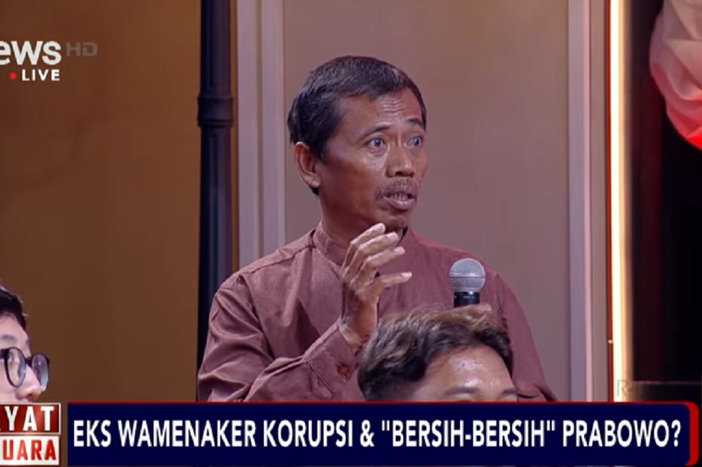 Bersepeda Demi Nonton Rakyat Bersuara, Pria asal Brebes Minta Koruptor Dihukum Mati!