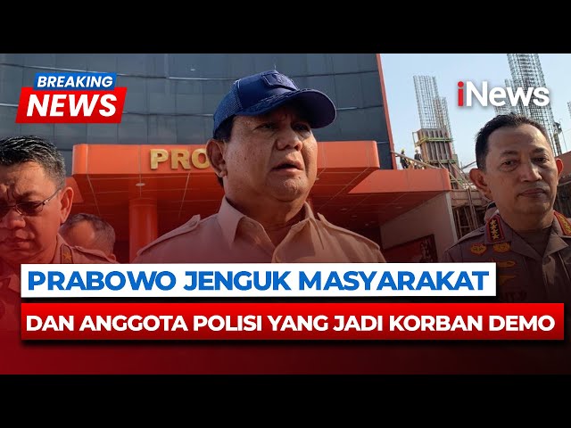 Presiden Prabowo Jenguk Korban Demo Ricuh di RS Polri, Minta Polisi Terluka Dapat Kenaikan Pangkat Luar Biasa
