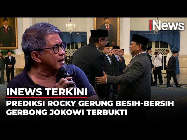 Prediksi Rocky Gerung Soal Prabowo Bersih-Bersih Gerbong Jokowi Terbukti