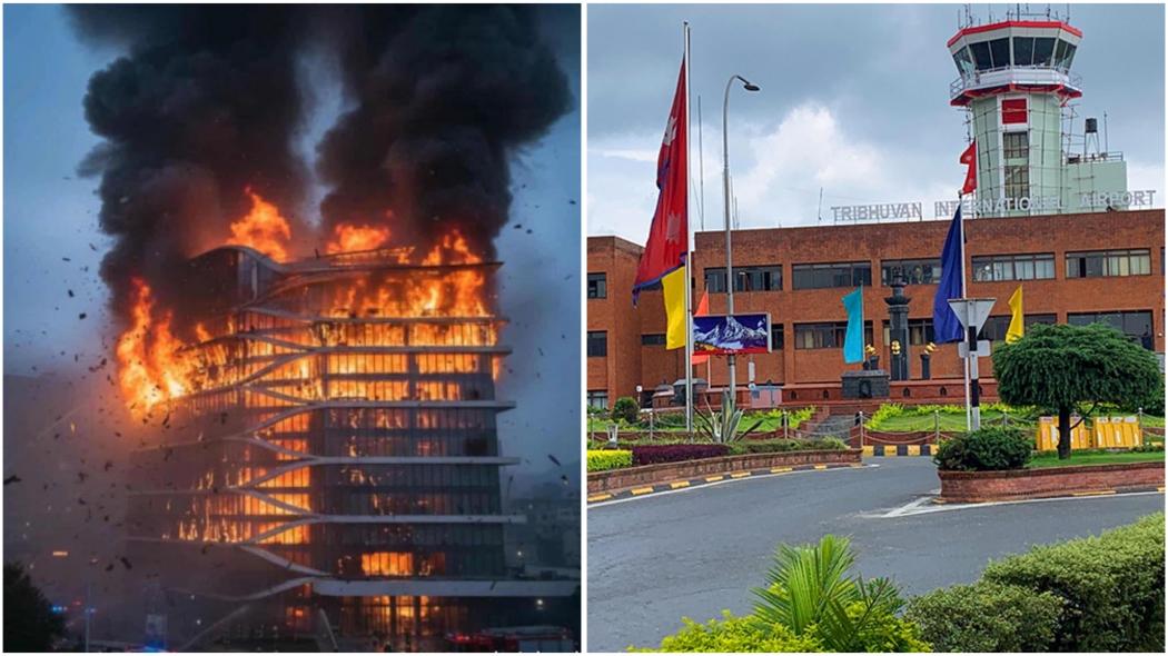 Panas! Hotel Hilton Hangus Dibakar hingga Bandara Kathmandu Tutup