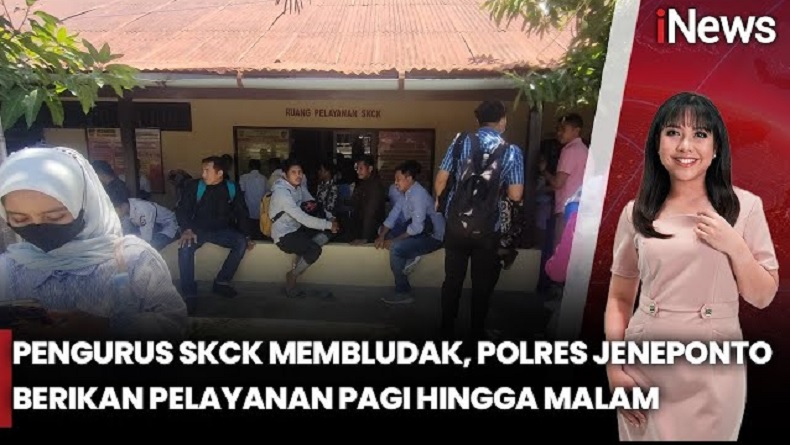 Polres Jeneponto Diserbu Warga, Urus SKCK Usai Lolos PPPK Paruh Waktu