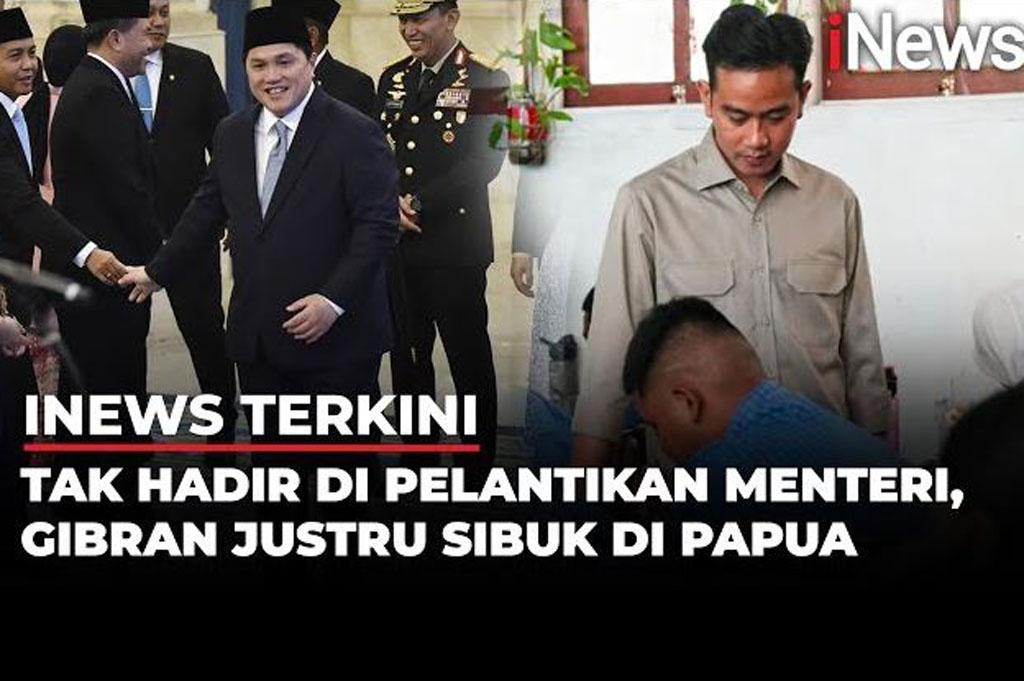 Wapres Gibran Tak Hadiri Pelantikan Menteri di Istana, Ternyata Blusukan di Papua