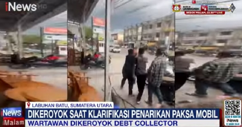 2 Wartawan Korban Pengeroyokan Debt Collector Lapor ke Polres Labuhan Batu
