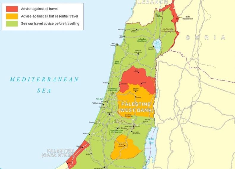 Perbedaan Peta Timur Tengah yang Dikeluarkan Inggris Sebelum dan Sesudah Akui Palestina
