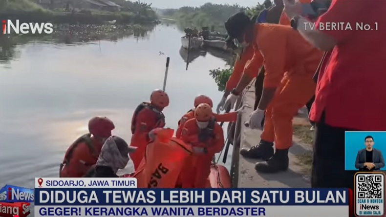 Polisi Selidiki Identitas Kerangka Wanita Berdaster Ditemukan di Sidoarjo
