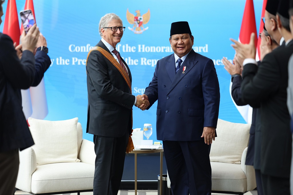 Alasan Presiden Prabowo Beri Bintang Jasa Utama kepada Bill Gates