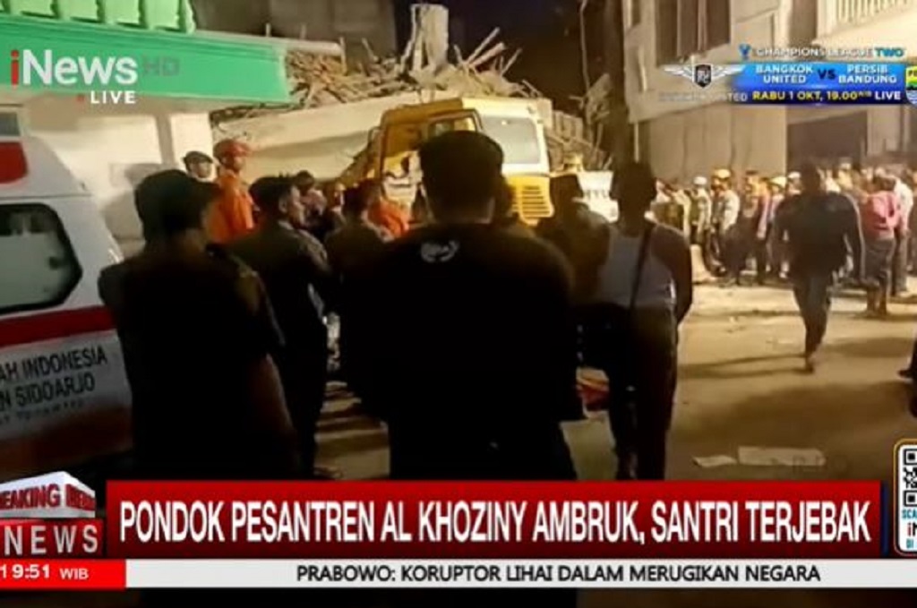Keluarga Korban Berdatangan ke Ponpes Al Khoziny, Tangis Pecah di Lokasi Musala Ambruk