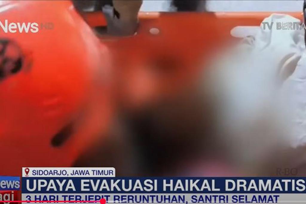 3 Hari Terjebak Reruntuhan, Haikal Santri Ponpes Al Khoziny Dievakuasi Selamat