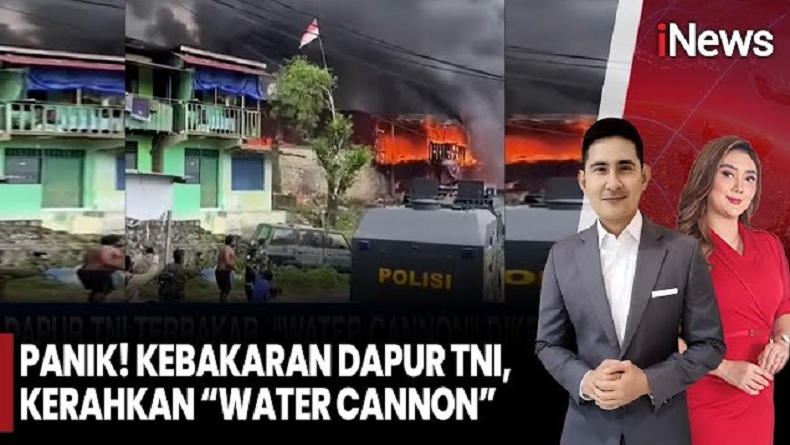 Kebakaran di Kodam Lama Jayapura, 22 Rumah Hangus Dilalap Api