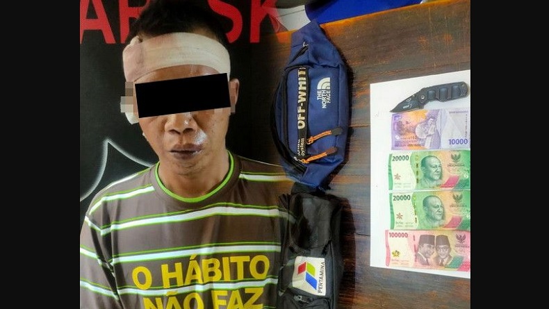 Ngaku Polisi Curi Uang dan Tusuk Petugas SPBU, Pria di Lampung Babak Belur Dihajar Warga