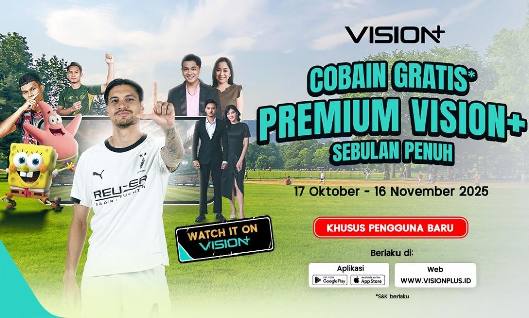 Nonton Bundesliga hingga Series Catatan Hati Seorang Istri GRATIS Sebulan Full, Klaim Promonya Sekarang!