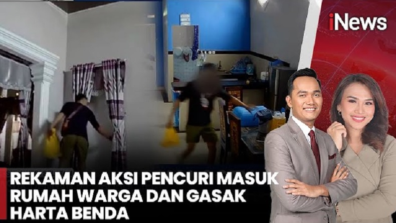 Terekam CCTV, Pencuri Bobol Rumah di Pangkep dan Kabur Naik Mobil Rental Dikemudikan Istri