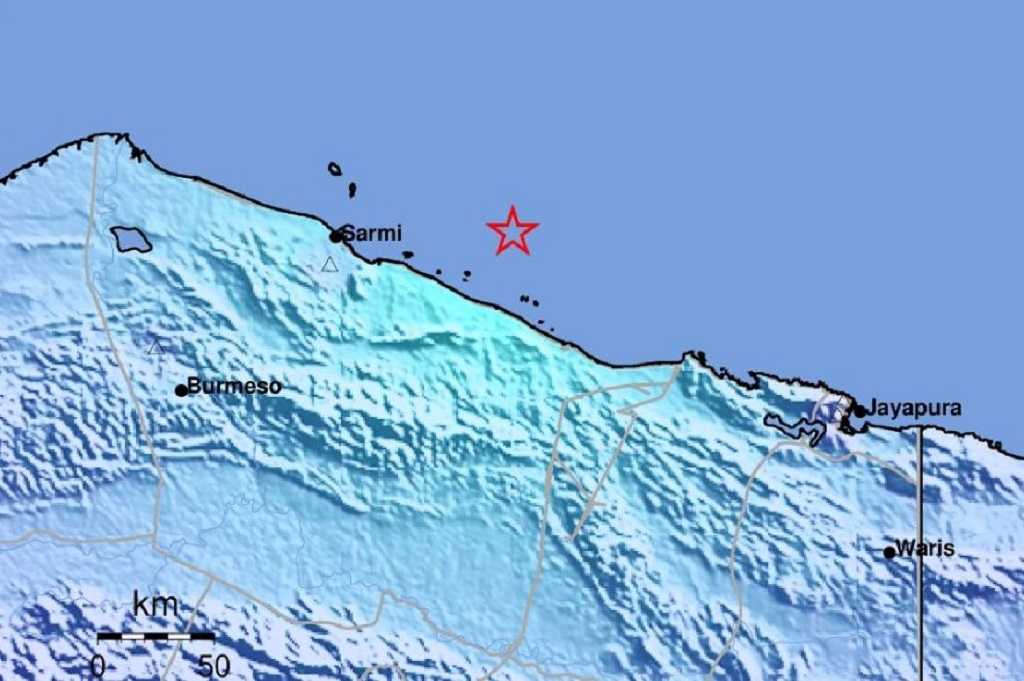 Gempa Magnitudo 5,1 Guncang Sarmi Papua